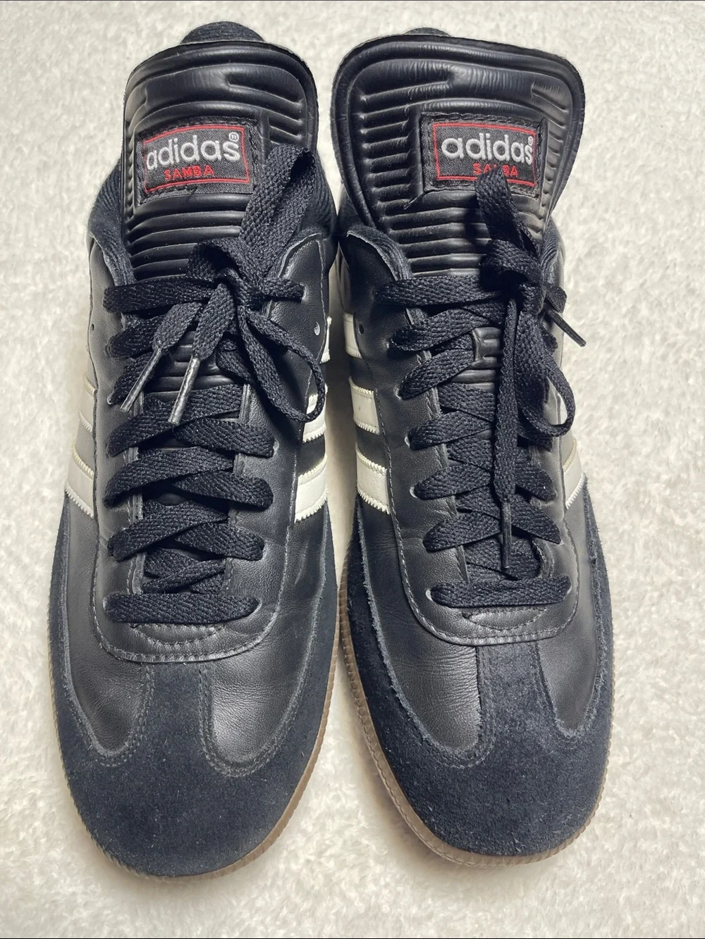 Adidas Black White Samba Retro Trainers Size 10 Men’s